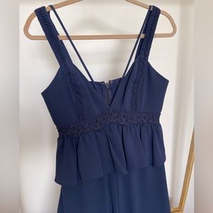 BCBG Max formal Jumpsuit in Navy